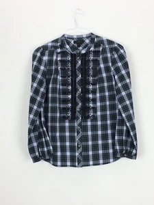 J. Crew Verziertes Hemd mit Knopfleiste in Forest Tartan Crisp Cotton Wrinkle Free S - Bild 1 von 11