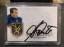 2018 Futera Unique Superstars Auto Relic Antonio Conte 9/30 #SS12 Italy