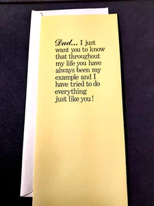 Tarjeta de felicitación vintage sello día del padre años 70 humor sin usar nueva de stock para fumadores... - Imagen 1 de 3