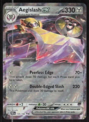 Pokemon TCG SV04: Paradox Rift #135/182 Aegislash ex NM - Image 1 of 2