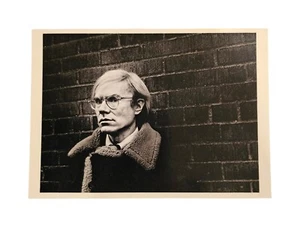 Foto cartolina Andy Warhol New York 1975 di Pepe Diniz Albright-Knox Art Gallery - Foto 1 di 2