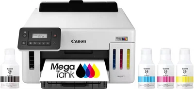 Canon - Mega Tank GX5120 Wireless SuperTank Inkjet Printer - White - Image 1 of 4