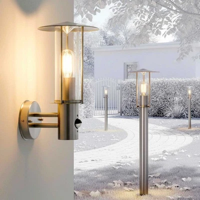 Außenleuchte Außenlampe Wandleuchte Standleuchte Edelstahl Wegeleuchte 258 - Bild 1 von 4