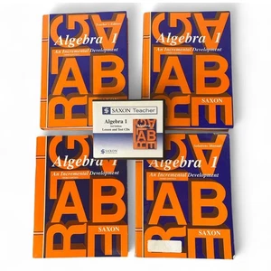 Saxon Algebra 1 (3rd Edition) COMPLETE SET, Answer Key, CDS, Test forms, Packet - Picture 1 of 9