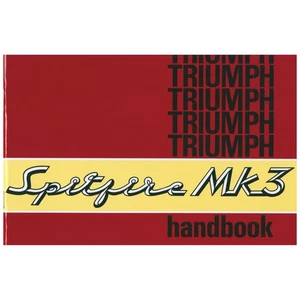 Triumph Spitfire Mk3 Manuale ISBN 978-0-948207-18-1 Codice 545017 - Foto 1 di 3
