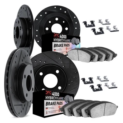 For Audi 90 Quattro 88-89 Brake Kit DFC Drilled & Slotted Front & Rear Brake Kit - Image 1 of 4