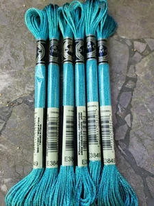 DMC Light Effects Embroidery Floss metallic #E3849 Teal Green (6 skeins) - Picture 1 of 1