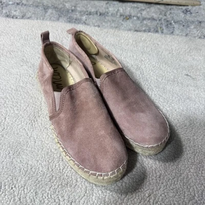 Sam Edelman Zapatos Mujer Talla 8M Rosa Gamuza Alpargata Sin Cordones Plataforma Informal Foto 1 de 4