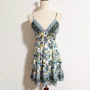 Angie Minikleid mit Bindeband und Blumenmuster Größe S - Bild 1 von 9