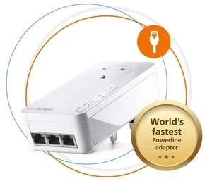devolo Magic 2-2400 LAN Triple: dodatkowy adapter Powerline (do 2400 Mb/s dla Yo - Zdjęcie 1 z 6
