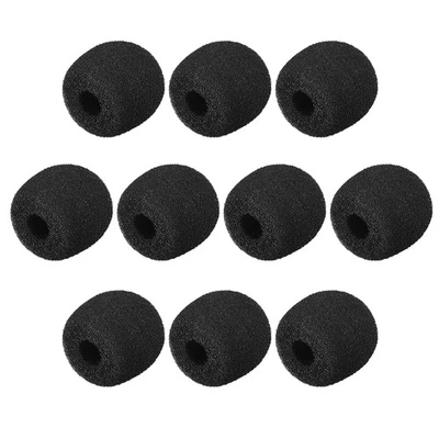 UXCELL 10PCS Foam Mic Cover Headset Microphone Windscreen Shield Protection 26mm Length