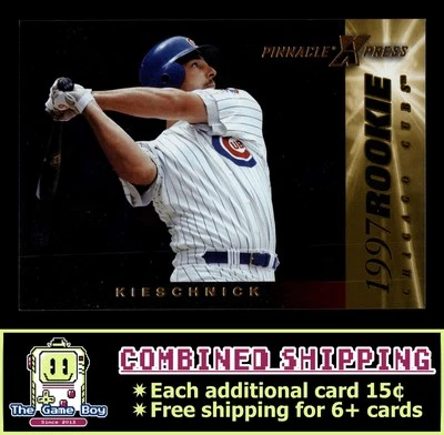1997 Pinnacle X-Press Press - Men of Summer #127 Brooks Kieschnick Cubs RC - Image 1 of 2