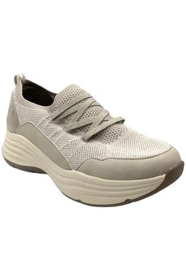 Bzees Women's Impact Knit Slip-On Athletic Sneakers Tan - Image 1 of 3