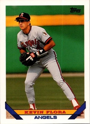 1993 Topps Kevin Flora #521 California Angels - Image 1 of 2