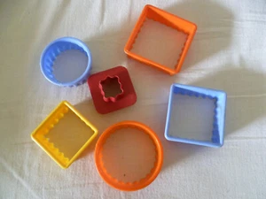 Ausstechformen aus Kunststoff, geometrische Muster, 6 Stück - Bild 1 von 2
