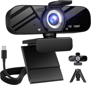 Full HD 1080P Video Webcam and Wide Angle Camera with Built-In Microphone - Picture 1 of 11