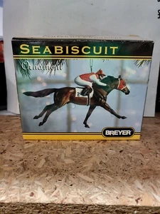 2003 Breyer SEABISCUIT Weihnachtsschmuck Rennpferd Nr. 10100 Neu im Karton - Bild 1 von 4