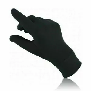 Thin Silk liner inner Gloves Ski motorcycle skiing walking cycling Thermal black - Picture 1 of 6