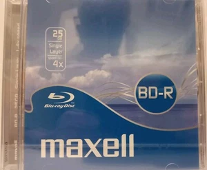 Maxell BD-R Rohling 25Gb (1 Stck.) in Jewel Case - OVP - Bild 1 von 4