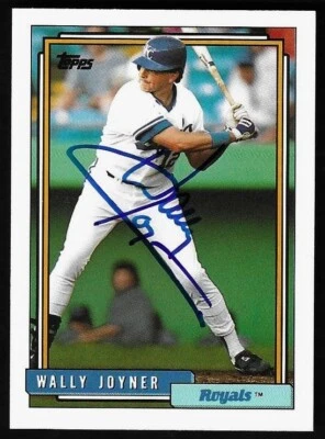 WALLY JOYNER Signed Autographed 1992 Topps Traded Card #59T Royals AUTO - Image 1 of 2