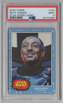 2020 Topps 星球大战生活套装 #131 Moff Gideon - PSA 9 完好 — 第 1/2 张图片