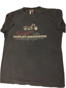 Camiseta de colección Harley Davidson V-Twin Engine grande 1999 descolorida a la perfección L - Imagen 1 de 11