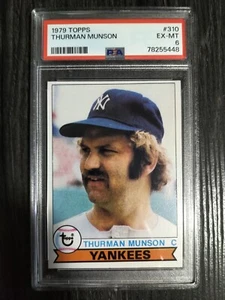 Thurman Munson #310 1979 Topps PSA 6 EX-MT - Picture 1 of 2