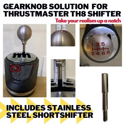 Thrustmaster TH8A & TH8RS Short Shifter Mod and Aluminum Ball gear Knob - Image 1 of 3