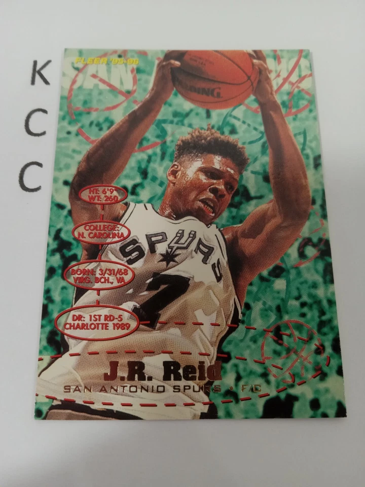 1995-96 Fleer #171 J.R. Reid San Antonio Spurs - Image 1 of 2