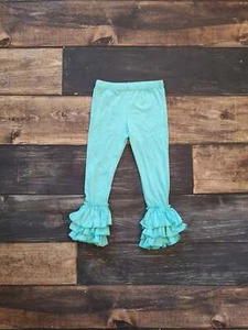 Mint Green Triple Ruffle Leggings - Picture 1 of 1