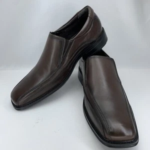 Dockers Mens 90-27227 Shoes Size 10.5 M Slip On Brown Leather Loafers Square - Picture 1 of 15