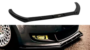 Frontdiffusor Diffusor Maxton Design Glanz Schwarz ABS für VW Polo Mk5 Standard - Bild 1 von 6