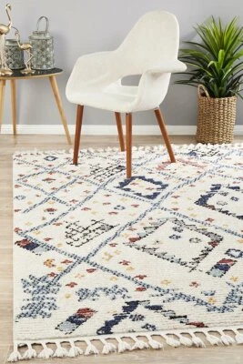 Clearance!I Floor Rug Tribal Moroccan Monochrome Diamond Modern Carpet 111 - image 1 of 4