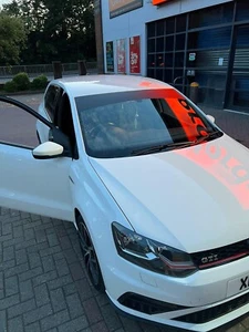 VW Volkswagen MK5 6R POLO 2009-2017 MATTE BLACK Pre cut Sunstrip Matt banner - Picture 1 of 1