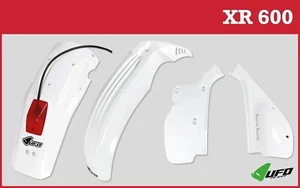 Kit de plástico Honda XR600 1988-2002 UFO Motocross Enduro blanco - Imagen 1 de 4