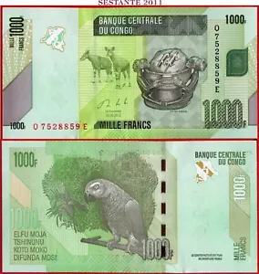 CONGO 1.000 1000 FRANCOS 30 6 2013 P 101b UNC envío gratuito desde 100$ - Imagen 1 de 3