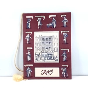 Vintage Rules Londons ältestes Restaurant spezielle Speisekarte schottischer Lachs - Bild 1 von 4