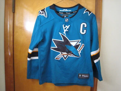 San Jose Sharks Fanatics Jersey Youth S/M Wilson #8 ? - Image 1 of 4