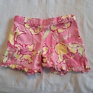 Lilly Pulitzer girls shorts elastic waisted size Small or 4-5 pull on - Picture 1 of 5