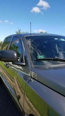 21" Black Stainless Antenna Mast Power Radio AMFM for DODGE DAKOTA 1997-2011 New - Image 1 of 4