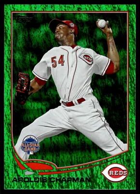 2013 Topps Update #US286 Aroldis Chapman Emerald Card - Image 1 of 2