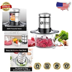 Compact 400W Food Processor with Over-Temperature Protection & 2 Speed Options - Picture 1 of 8