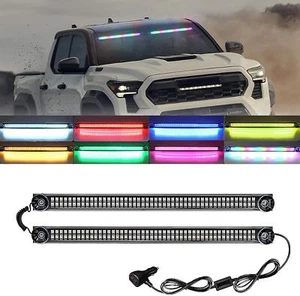 LED RGB Strobe Light Bar Safety Flashing Interior Windshield Light w/Suction Cup - Picture 1 of 10