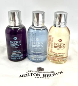 Molton Brown Bath & Shower Gel Orange, White Sandalwood, Ylang ylang, 3x 100ml - Picture 1 of 3