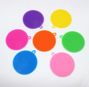 3pcs Circular silica gel wash Dish brush Scrubber Kitchen Cleaning Tool - Picture 1 of 2