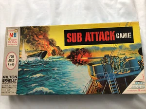 1965 Milton Bradley Sub Attack Board Game Complete  - Picture 1 of 5
