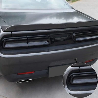 Smoked Tail Light Covers Rear Light Guards Trim for Dodge Challenger 2015-2023 - Изображение 1 из 4
