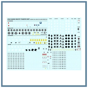 Warhammer 40.000 - 2023 Space Marine Transferbogen - Decalsbogen - Bild 1 von 1