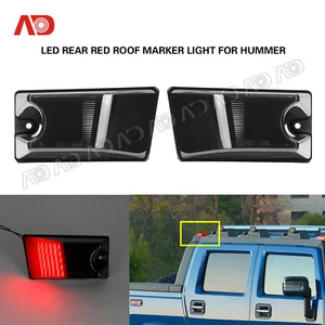 Rear Smoked For Hummer H2 03-09 H2 SUT 05-09 Red LED Cab Roof Marker Light 2PCS - Bild 1 von 7