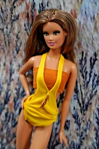 BARBIE BEACH FASHIONS Badeanzug mit Quaste Einteiler Röhrentop - Bild 1 von 3